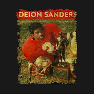 TEXTURE ART- Deion Sanders - RETRO STYLE 2 T-Shirt