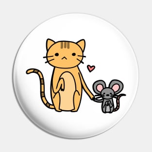 Cat and Mouse Pin