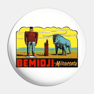 Bemidji Minnesota Vintage Pin