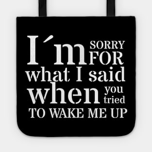 I´m not a morning person Tote