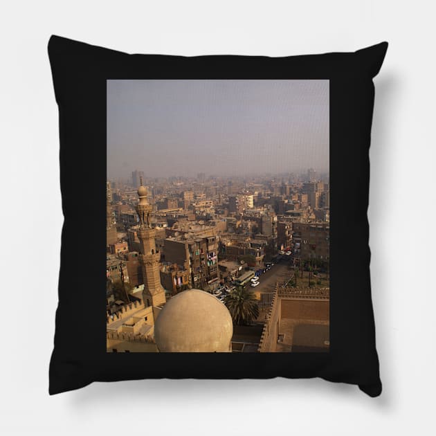 Cairo Cityscape Pillow by SHappe