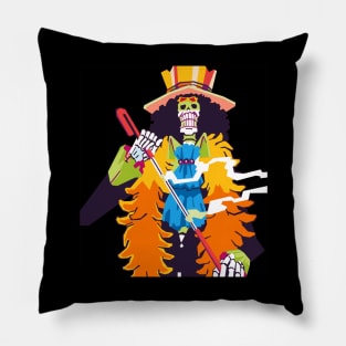 skeleton pop art Pillow