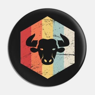 Taurus – Retro Astrology Zodiac Sign Pin