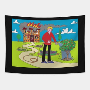 On Fire For Gardening Tapestry