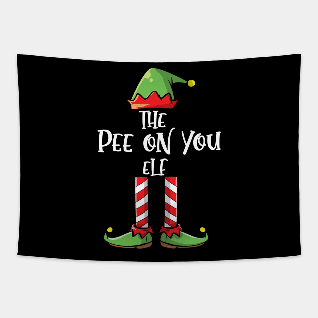 Snarky Sassy Elf Sarcastic Matching Family Christmas Party Tapestry by TellingTales