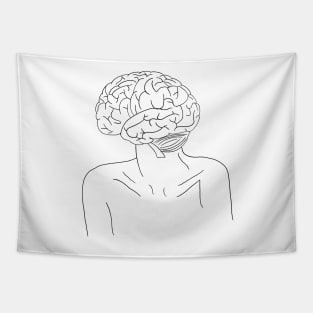 Brain medical art design Tapestry