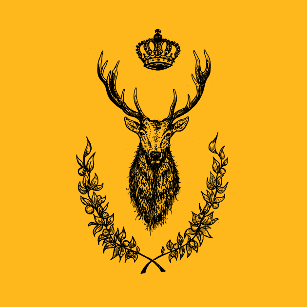 Royal Deer by The Purple Owl Cult