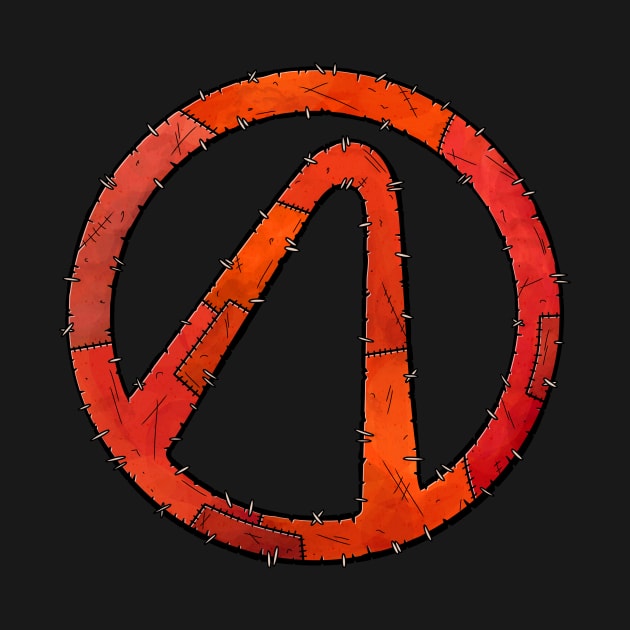 Vault Symbol Stitched Red - Borderlands by Doomgriever