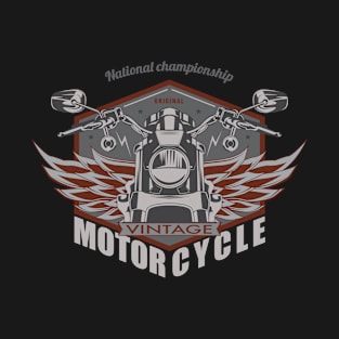 National championship original vintage motorcycle T-Shirt