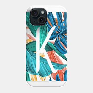 Tropical Alphabet “K” Phone Case