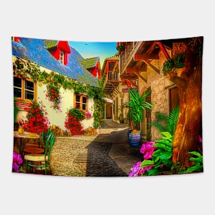 Colorful Alley Tapestry