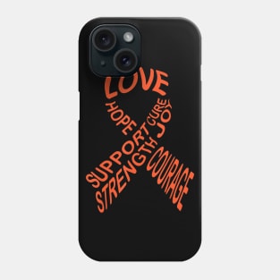 Leukemia Cancer Awareness Fight Cancer Ribbon Phone Case