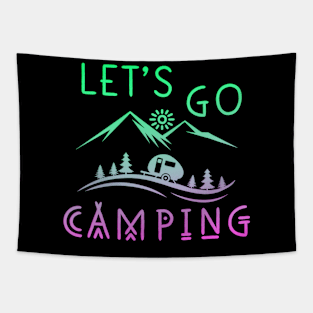 Let's Go Camping Tapestry