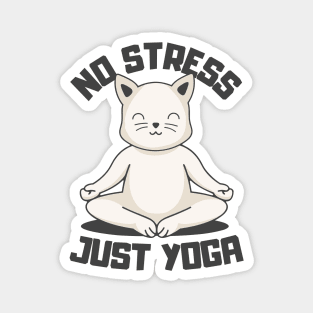 No Stress Just Yoga Magnet