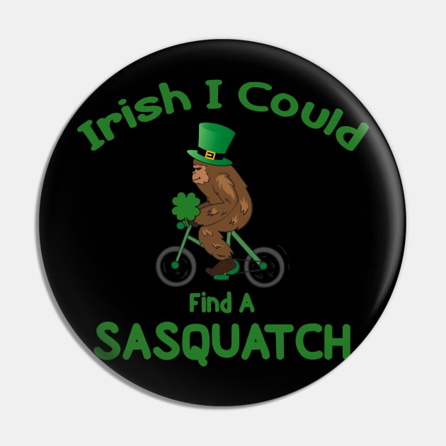 Irish Big Foot for Saint Patrick's Day Pin by 4Craig