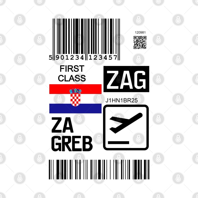 Zagreb Croatia travel ticket by Travellers