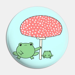 Adorable Pastel Frogs Pin