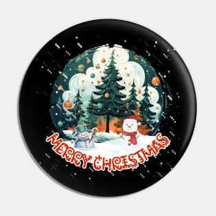 MERRY CHRISTMAS, LET IT SNOW,SNOWMAN Pin