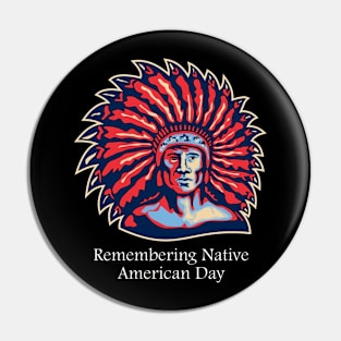 American Indian Chief Pin