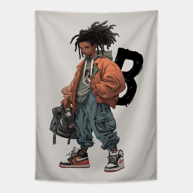 Street Gang Letter B Tapestry by JunkyDotCom