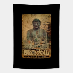 Kamakura Daibutsu Japanese Bronze Buddha Tapestry