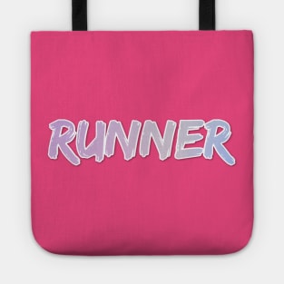 Purple Tie Dye Runner Design for Women Tote