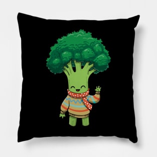 Winter Broccoli Pillow