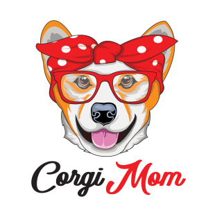 'Hanging With Corgi Mom' Adorable Corgis Dog T-Shirt