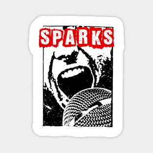 sparks ll rock and loud Magnet