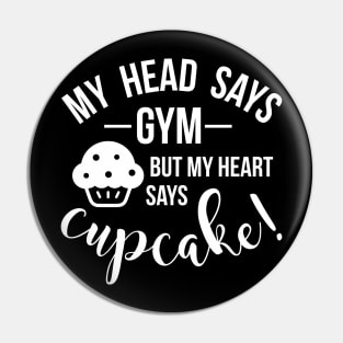 Gym Tan Cupcake Pin