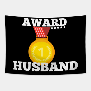 Award Trophy Best Husband i love my husband gift Tapestry