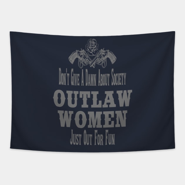 Outlaw Woman Tapestry by CreatingChaos