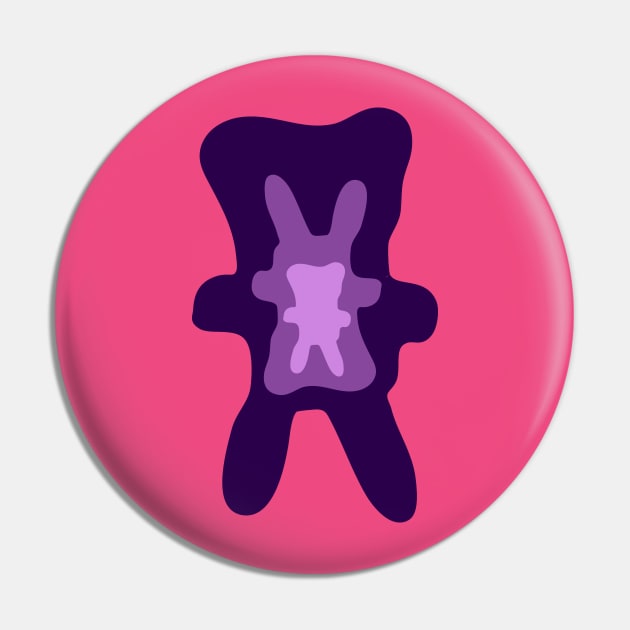 Epoh the Nomad - Purple Violet Pink Inner Bunny Pin by jumitu404