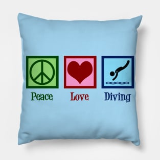 Peace Love Diving Pillow