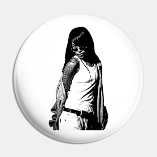 Aaliyah Vintage BW Pin