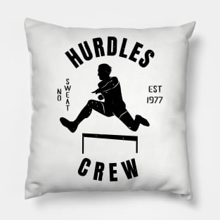 Mens Athletics Hurdles Crew Athlete Gift Pillow