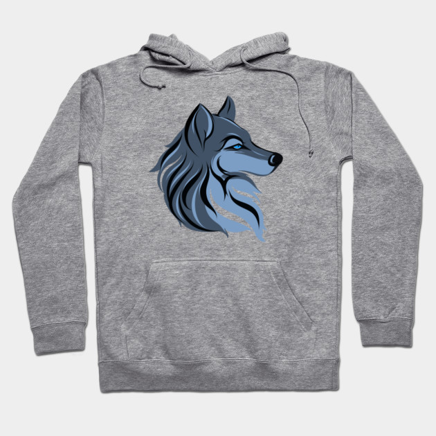 wolf design hoodie