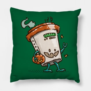 Pumpkin Spice Latte Bot Pillow