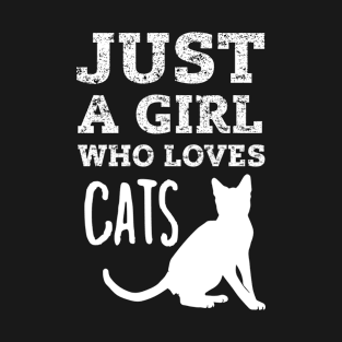 Just A Girl Who Loves Cats T-Shirt