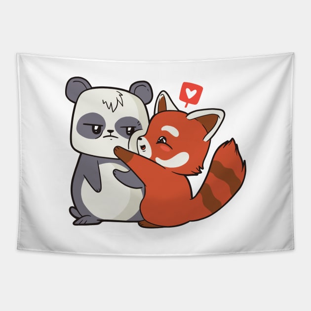 Cute Panda Tapestry by LR_Collections