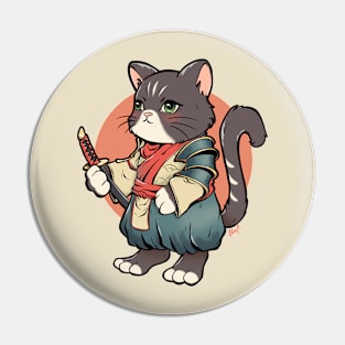 Samurai Cat Pin