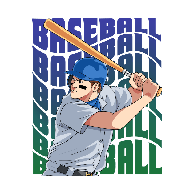 Baseball Player Boys Girls Youth Homerun Hitter Sports by Noseking