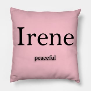 Irene Name meaning Pillow