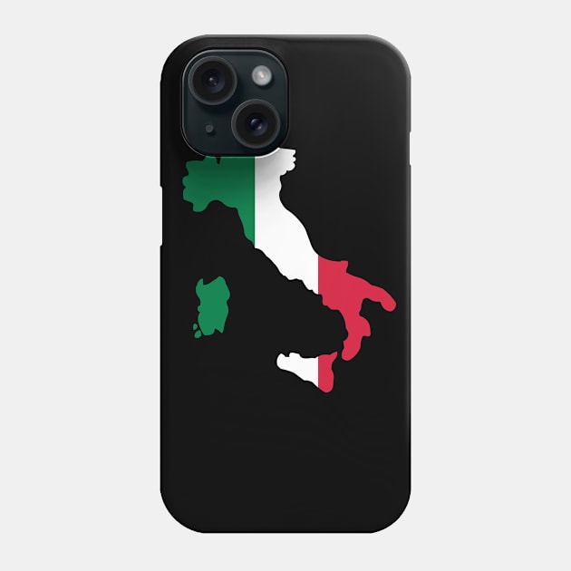 Italian Flag Italy Map Phone Case by sweetsixty