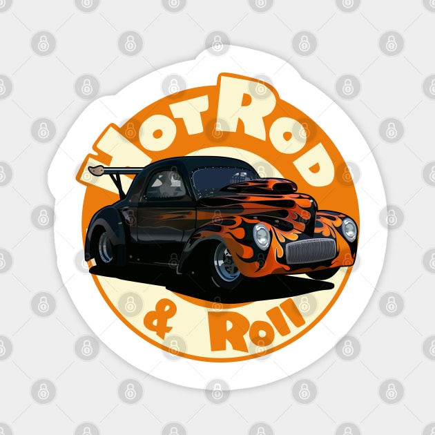 Hot Rod Magnet by Akira31