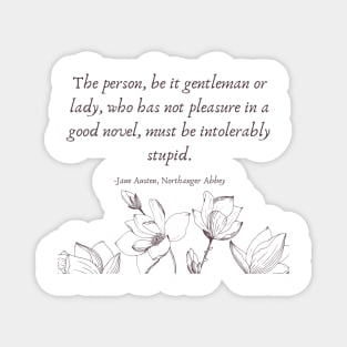 Jane Austen Book Quote Magnet