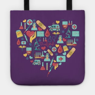 Phlebotomist Heart Design Tote