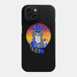 Blue raccoon Phone Case