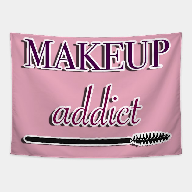 makeup addict Tapestry by basiaradkowska