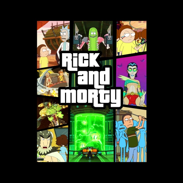 Rick And GTA by BigOrangeShirtShop